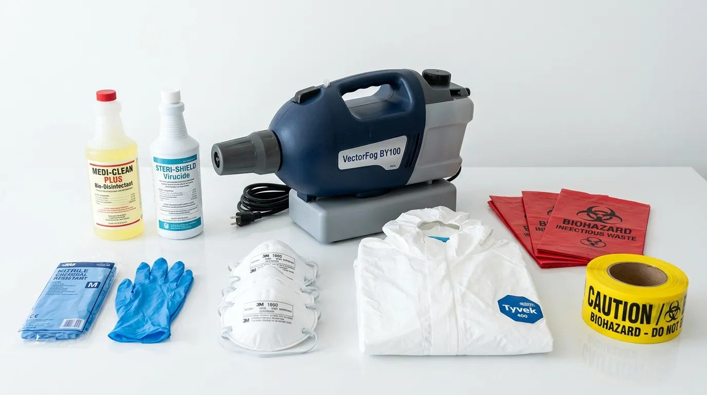 Professional biohazard remediation crew working in Rochester Hills